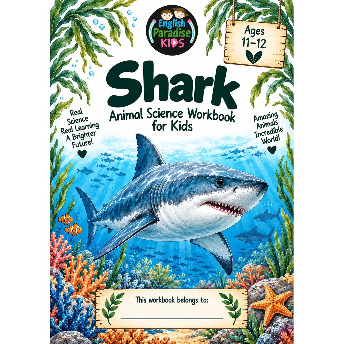 Shark Science Workbook for Kids